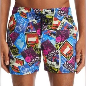 Vilebrequin x Queen Moonrise Tour Print Swim Trunks size Medium